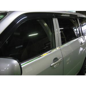 サクシード NCP50 超鏡面 ステンレス メッキ ウィンドウ モール 4PC