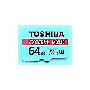 東芝マイクロSDXCカード64GB　EXCERIA　M303E　高耐久EMU-A064G CLASS...