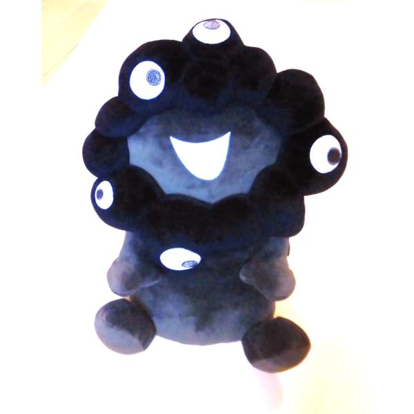 関西万博オリジナル黒ミャクミャクお手玉風縫いぐるみMサイズ