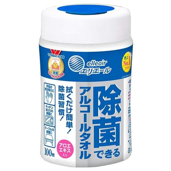 エリエール除菌できるアルコールタオルBOXタイプ100枚入り