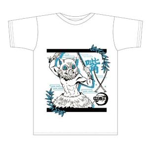 限定販売　鬼滅の刃 ボトルTシャツ H柄 嘴平伊之助 White L｜brigit