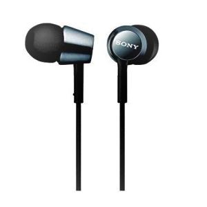ソニー SONY イヤホン MDR-EX150 : カナル型 ブラック MDR-EX150 B
