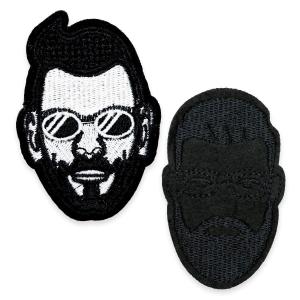 ブラック メンズ 顔 ワッペン 2枚組 クール アイロンワッペン アップリケ Diy 手作り カッコいい オシャレ しもやな商店 通販 Yahoo ショッピング