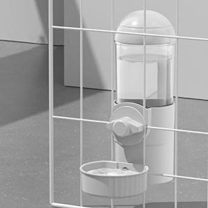 Emoi ペット自動給水器 ケージ 固定 みずのみ器 ペット給水器 大容量 電源不要 プラスチック ペットボトル ウォーターボトル 500M
