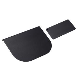 ZepSon モニターアーム補強プレート 取付部硬さ強化対策 デスク保護 傷防止 滑り止めシート付き (黒色)｜brilliant mooon