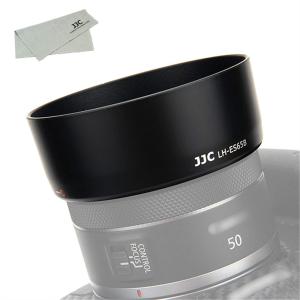 JJC ES-65B レンズフード Canon RF 50mm F1.8 STM レンズ 用 キヤノン EOS R5 R6 R RP カメラ｜brilliant-mooon