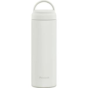 ピーコック 水筒 ステンレス ボトル スクリューマグボトル (ハンドル付き) 保温 保冷 480ml ホワイト AKZ-48 W｜brilliant-mooon