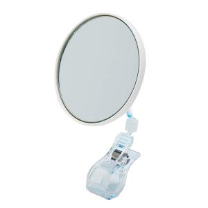 堀内鏡工業 取り付け簡単どこでも挟むだけ 5倍拡大鏡 クリップミラー クリップ式 かがみ 洗面台 玄関 オフィス 店舗に便利 普段使いの鏡に｜brilliant-mooon
