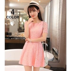 スカラップレースチュニックワンピースの商品一覧 通販 Yahoo ショッピング