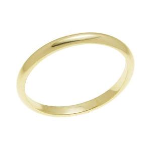 結婚指輪 マリッジリング 甲丸リング 2ミリ ペアリング K18ゴールド プロポーズ甲丸リング・２ｍｍ幅・K18ゴールド｜brilliantjewelry