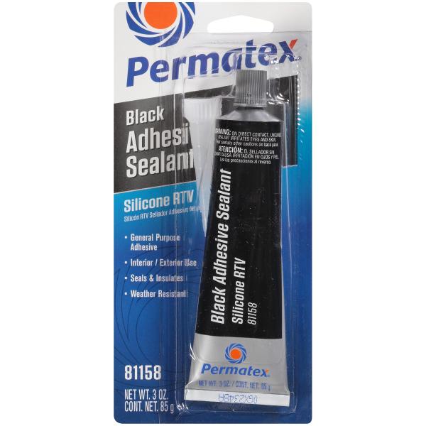 シリコン製 接着シーラント ブラック 3オンス Permatex 81158 チューブ。 Pack ...