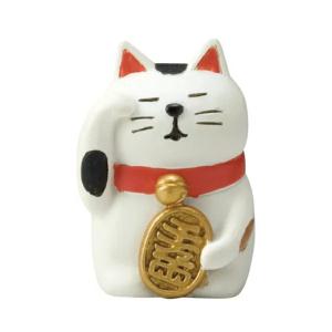 デコレ concombre コンコンブル うとうと招き猫 三毛猫/ハッピーキャット