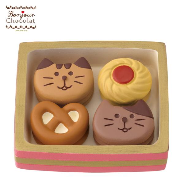 デコレ(DECOLE)　concombre コンコンブル ねこねこクッキーBOX【ボンジュール・ショ...
