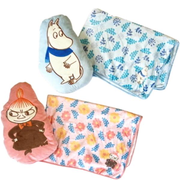MOOMIN ムーミン ブランケットインクッション【リトルミイ フラワー 】【ムーミン リーフ】 M...