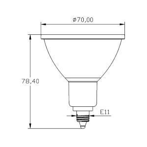 高演色Ra95 LED スポットライト E11...の詳細画像1