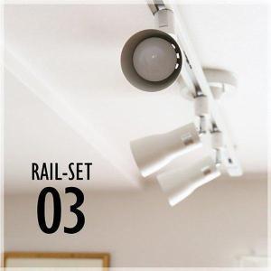 シーリング シーリングライト おしゃれ 新生活 LED LED照明器具 天井照明 ライティングレール スポットライト セット おしゃれ 人気 RAIL-SET03