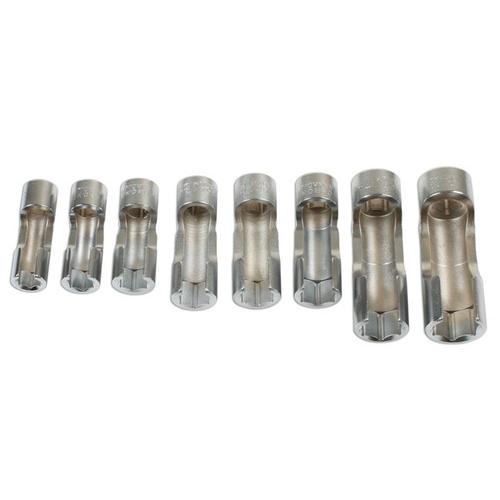 Laser-7601 ラインソケット セット3/8"D 8 PC