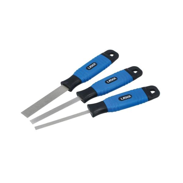 Laser-8644 超薄型フレキシブルダイヤモンドコートヤスリ 3本