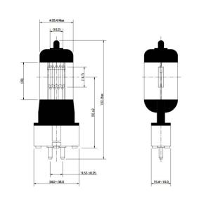 JP100V1000WC/BP　松村電機製　ハロゲンランプ　GYX9.5口金 3200K