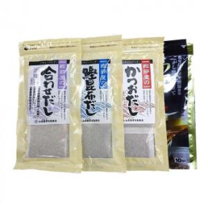 山吉國澤百馬商店　鰹節屋のだし 4種セット(合わせだし、鰹昆布だし、かつおだし、万能黒だし)　化粧箱...