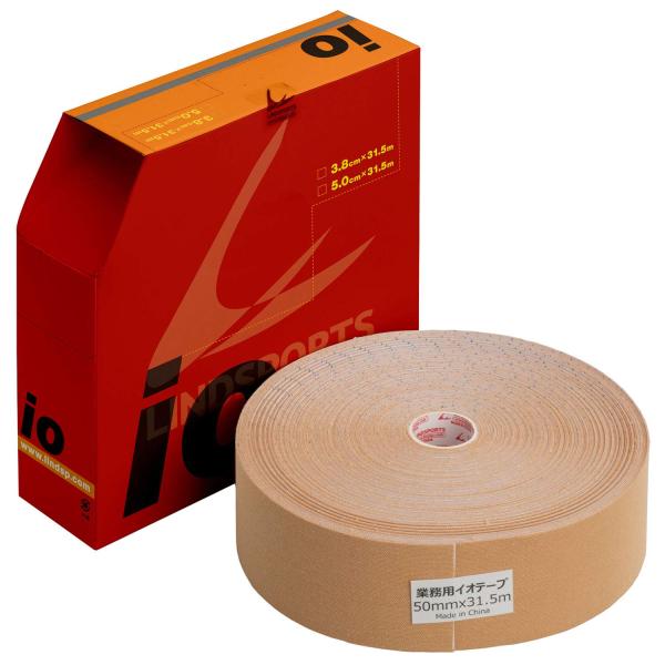 LINDSPORTS 業務用 イオテープ （タン）キネシオロジー テーピングテープ (幅50mm/1...
