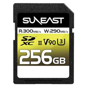 SUNEAST SDXCカード 256GB 最大300MB/s UHS-II U3 V90 pSLC 4K 8K ULTIMATE PRO プロフェッ