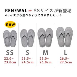 スリッパ ルームシューズ 室内 タオル地 鼻緒...の詳細画像5