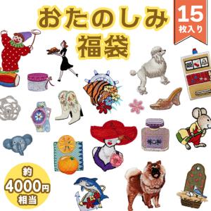 アンティーク手芸用品福袋(アップリケシリーズ) ワッペン 福袋 選べる 10枚セット アップリケ アソート アイロンタイプ