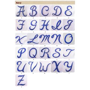 文字ワッペン アルファベット 筆記体 小 O〜...の詳細画像4