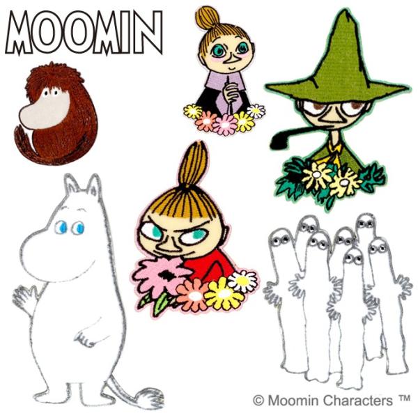 ワッペン MOOMIN ムーミン BIGワッペン 大 アイロン シール かわいい 刺繍 キャラクター...