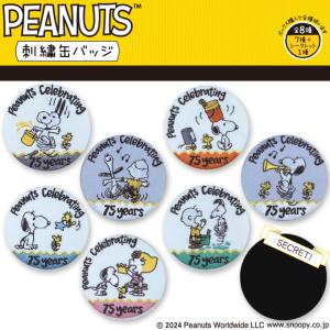 PEANUTS スヌーピー 缶バッジ トレーディングキャンバス風缶