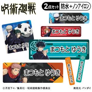 お名前シール タグ用シール 呪術廻戦 2点セット 防水 耐水 食洗機 レンジ ノンアイロン 送料無料 PR