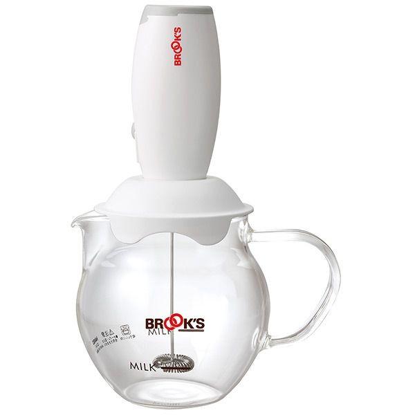 ブルックスオリジナル カフェクリーマー 電動クリーマー 泡立ちミルク カプチーノ用 カフェラテ用 ブ...