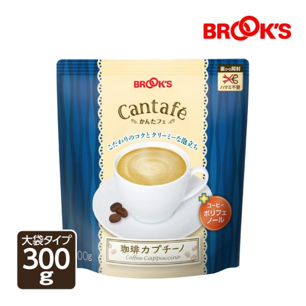 粉末飲料 ドリンク かんたフェ 珈琲カプチーノ 大袋 300ｇ 希釈 混ぜるだけ 粉末  コーヒー ...