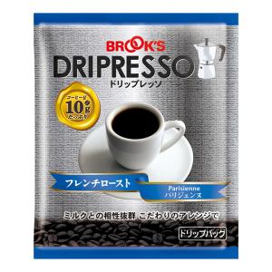 コーヒー ドリップコーヒー ドリップレッソ フレンチロースト パリジェンヌ  20袋 ドリップバッグ 珈琲 個包装 1杯10g エスプレッソ ブルックス BROOK'S