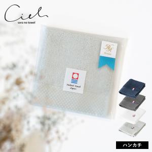 (今治袋ラッピング) タオル プチギフト ハンカチ 1枚 リボンシール付き シエル お配りギフト (ポスト投函) タオル 送料無料 ※のし対応不可・紙袋付属なし