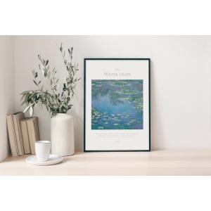 アートポスター 睡蓮 花 自然 絵画 風景画 ...の詳細画像2