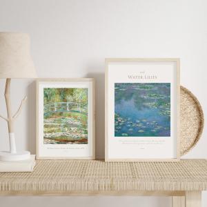 アートポスター 睡蓮 花 自然 絵画 風景画 ...の詳細画像3