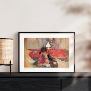 中国風 インテリア額絵 招財樹（金のなる木）額入り完成品 縁起物飾り