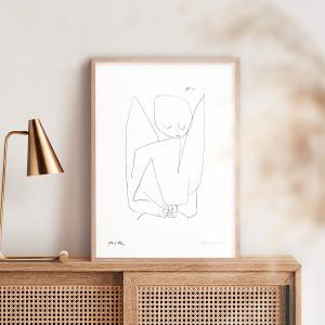 パウル・クレー「無題（最後の静物）」アートポスター（フレーム付き