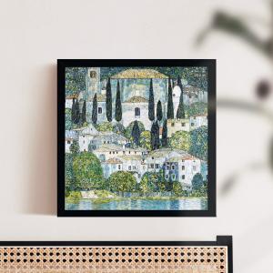 額縁付き アートポスター Wild Flowers 花 イエロー 黄色 天然木