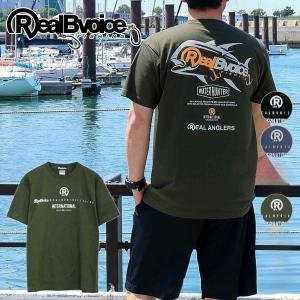 REAL B VOICE リアルビーボイス "FISHINGライン" 半袖Ｔシャツ 24SSRBV-FH-001 "リアル アングラーズ" 5.6oz.Ｔシャツ ３カラー｜bros-clothing