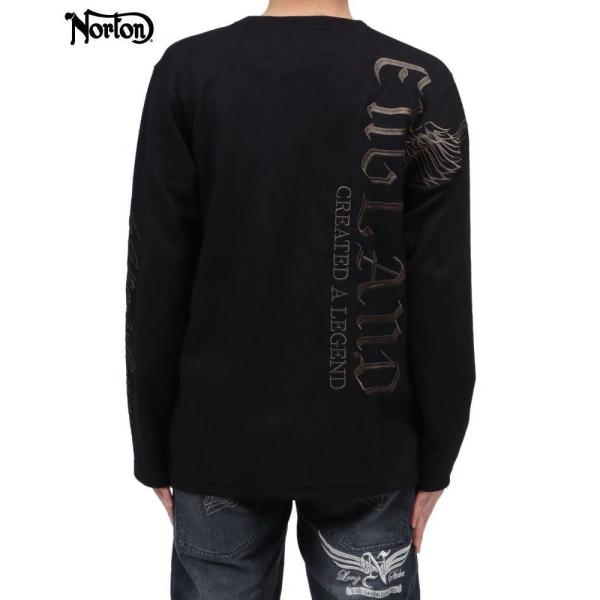 Norton ノートン 長袖Tシャツ 261N1105 幾何学 ジャガード バックウイング MAX ...