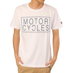 Norton/ノートン 半袖Ｔシャツ 62N1014  「モーターサイクル」半袖Ｔシャツ ホワイト｜bros-clothing