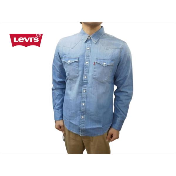 リーバイス Levi&apos;s バーストゥー 長袖 デニム ウェスタンシャツ長袖 85744-0047 デ...