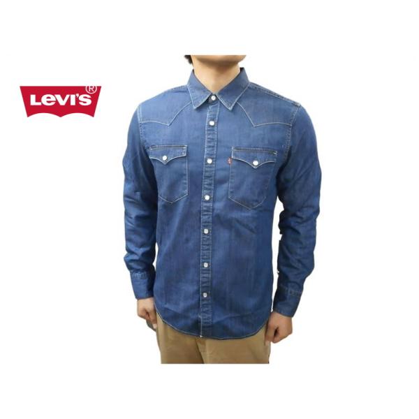 リーバイス Levi&apos;s バーストゥー 長袖 デニム ウェスタンシャツ 85744-0041 デニム...