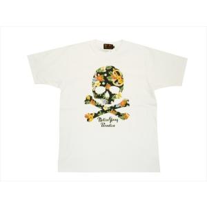 ネイティブギャングファミリー NAITIVE GANG FAMILY CHIGIRI Ｔシャツ NGF34-592 "アロハ スカル"インクジェットプリント 半袖Ｔシャツ ホワイト