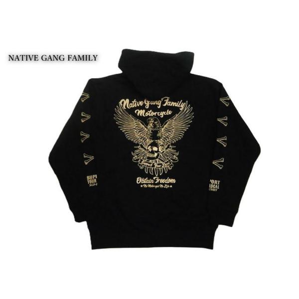 NATIVE GANG FAMILY/ネイティブ・ギャング・ファミリー パーカー "イーグルスカル"...
