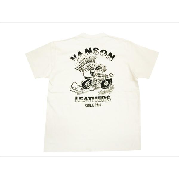 VANSON バンソン 半袖Ｔシャツ NVST-919 バード プリント 米国製 メンズ半袖Ｔシャツ...