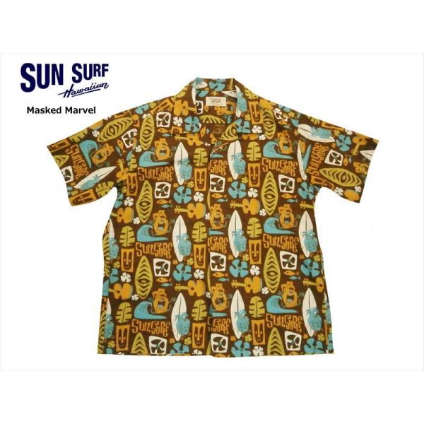 SUN SURF サンサーフ Masked Marvel 半袖シャツ SS38148 &quot;PINEAP...